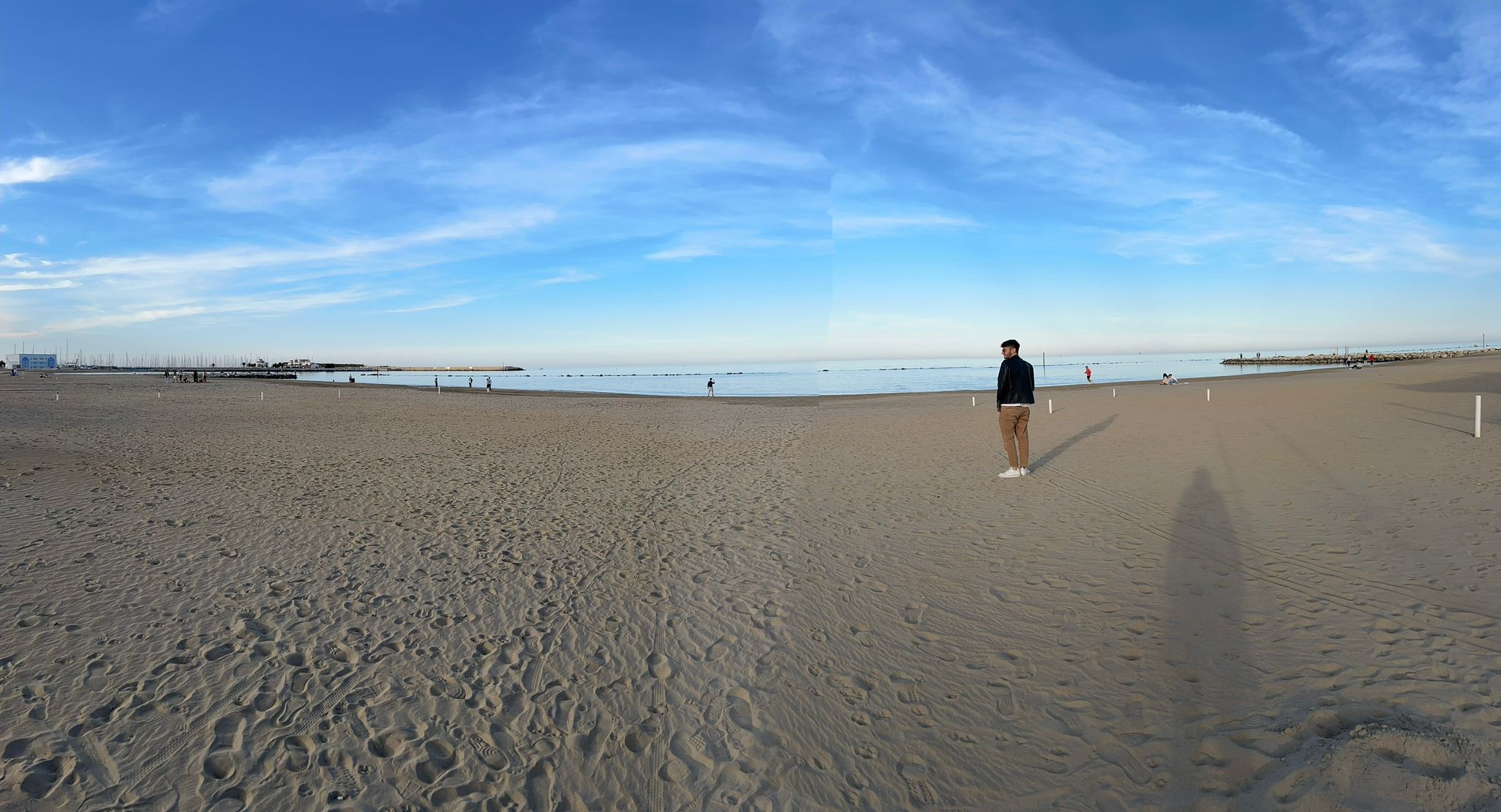 Spiaggia sabbiosa di Pescara lungo la costa adriatica