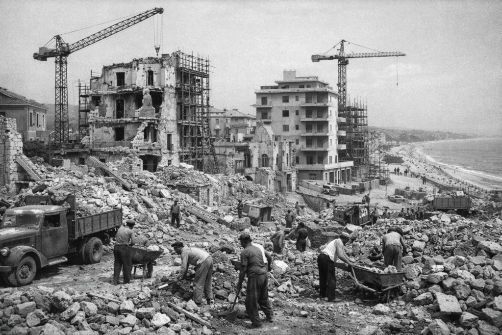 Foto ricostruzione Pescara creata con l'intelligenza artificiale