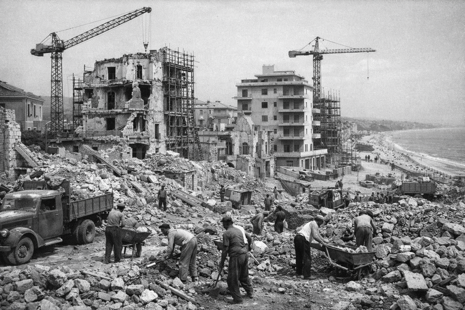 Foto ricostruzione Pescara creata con l'intelligenza artificiale