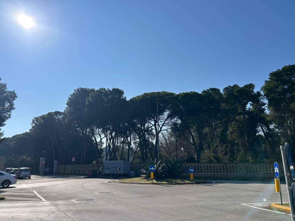 Ingresso della Riserva Naturale Pineta Dannunziana a Pescara