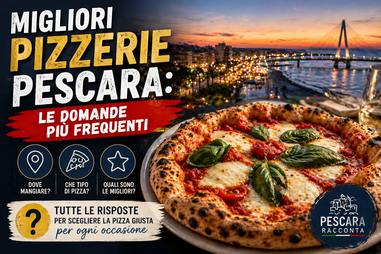 Grafica le migliori pizzerie a Pescara