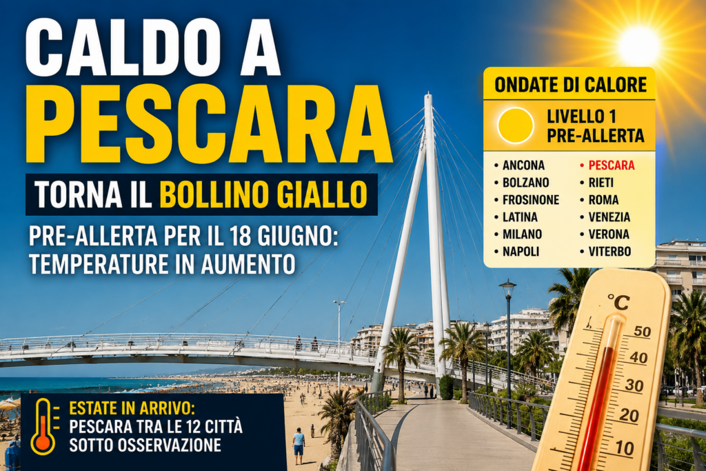 Caldo a Pescara