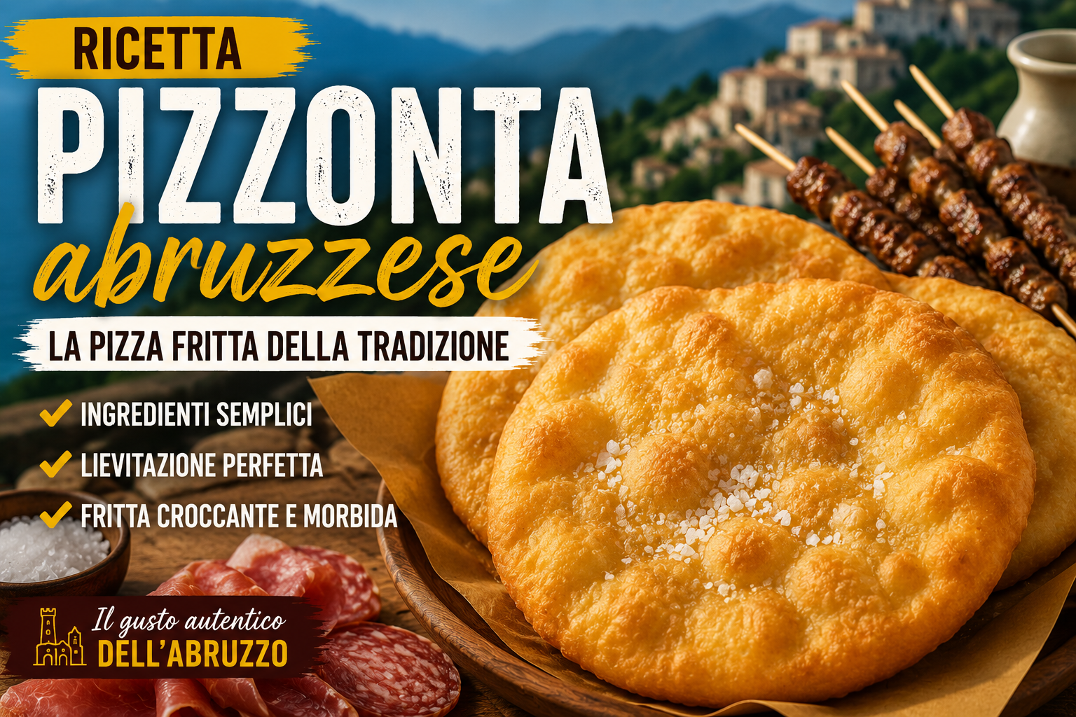 Pizzonta: ricetta della pizza fritta abruzzese