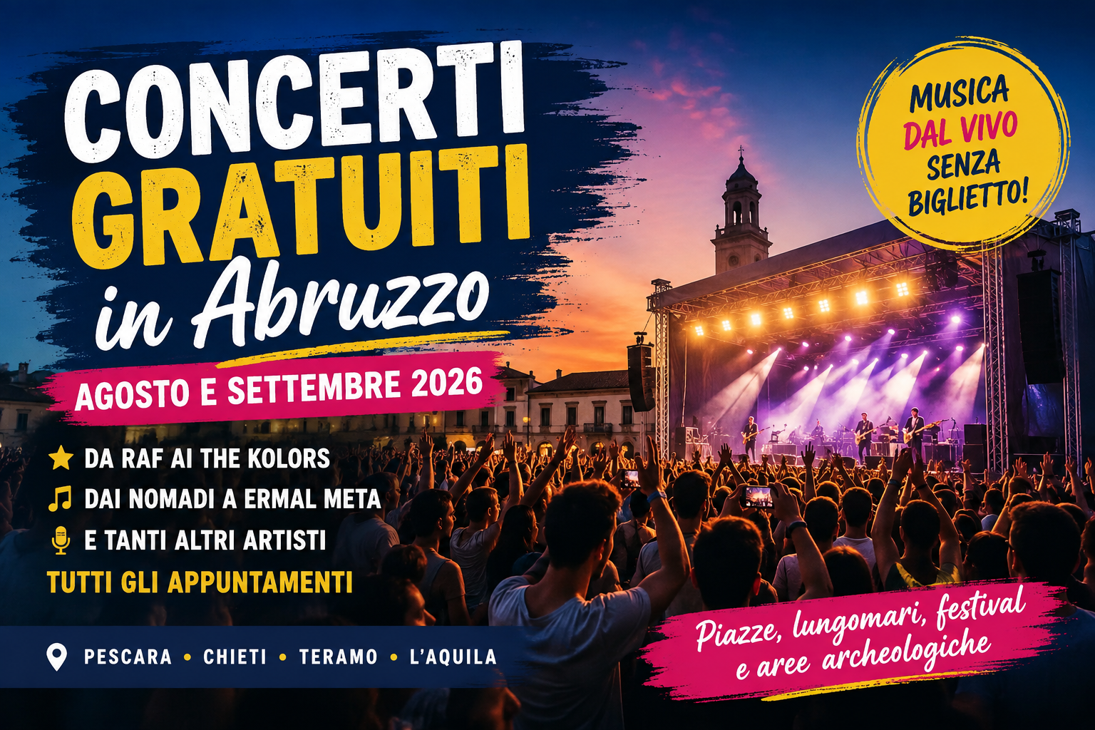Concerti gratuiti Abruzzo